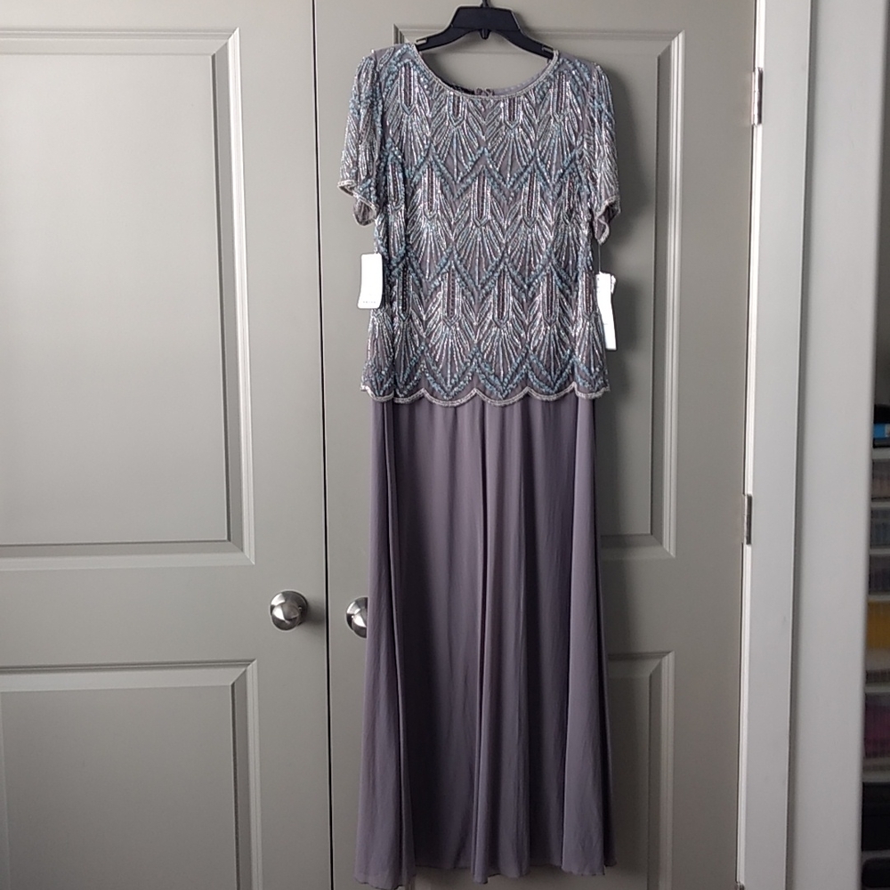 Sequined floor length dress